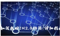  如何找回IM2.0助词：详细